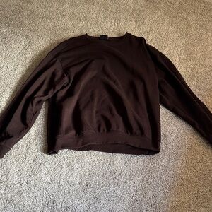 H&M Men's Chocolate Crewneck Sweater